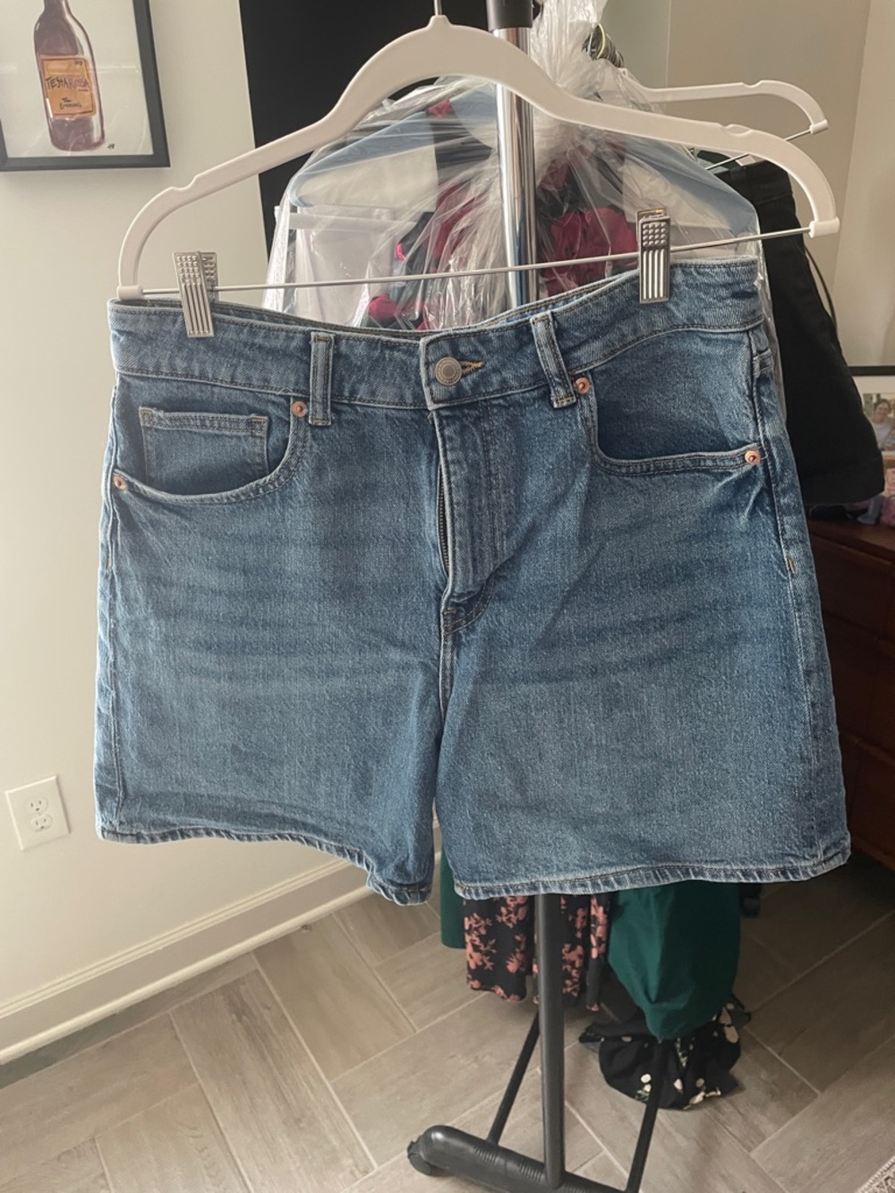 H&M Medium Blue Denim Casual Women's Shorts